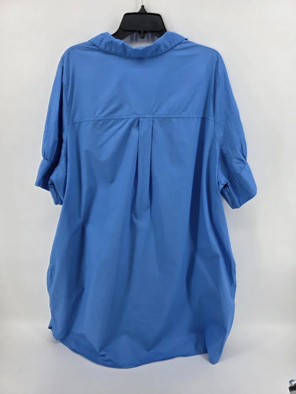 Old Navy Blue Cotton Button-Down Shirt Dress – Size XXL – Short Sleeve